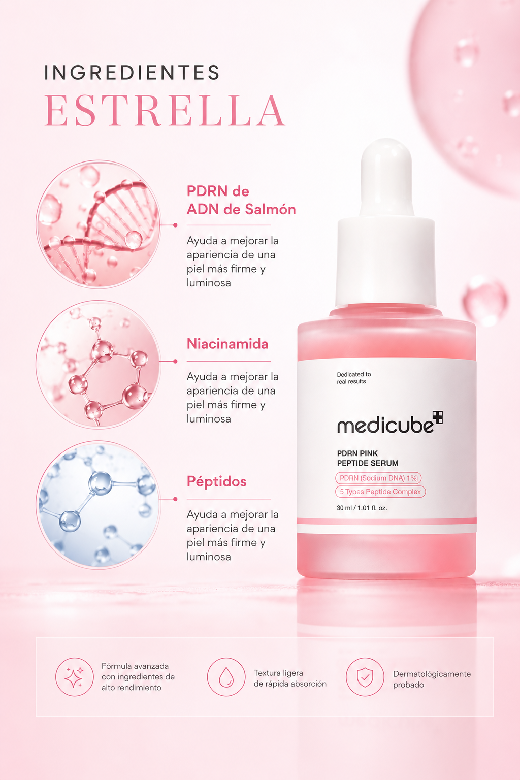 Suero Rosa de Hidratación Radiante